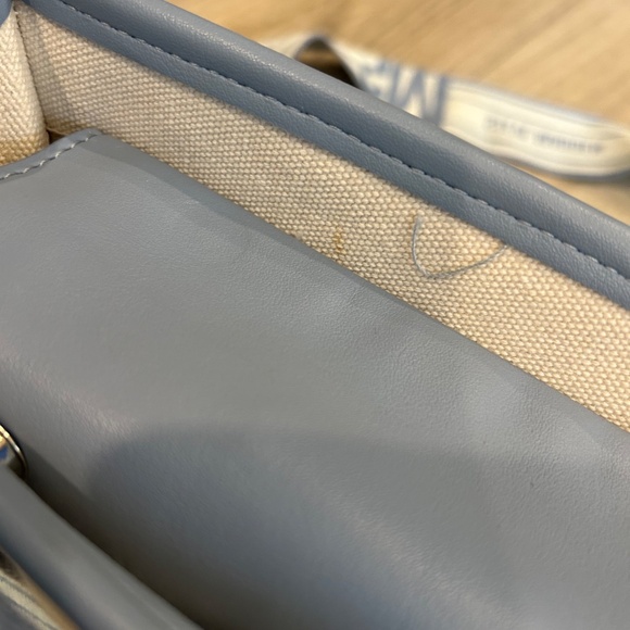 Steve Madden Blue Canvas Mini Tote Purse - Picture 9 of 15